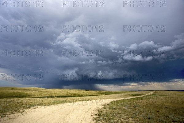 Prairie Storm Clouds Saskatchewan Canada Summer Danger