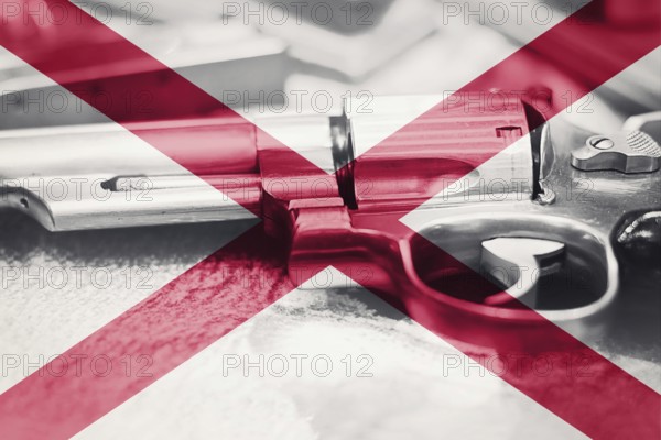 Alabama flag (U.S. state) Gun Control USA. United States Gun Laws