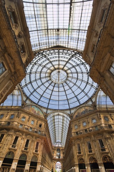 Galleria Vittorio Emanuele shopping centre in Milan, Italy. Lombardy. Austria