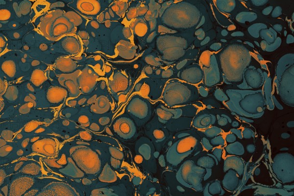Ebru marble effect pattern design for print