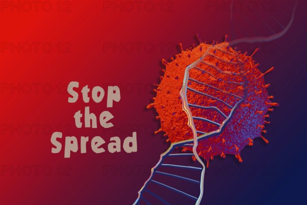 Stop coronavirus outbreak Pandemic and public health risk concept