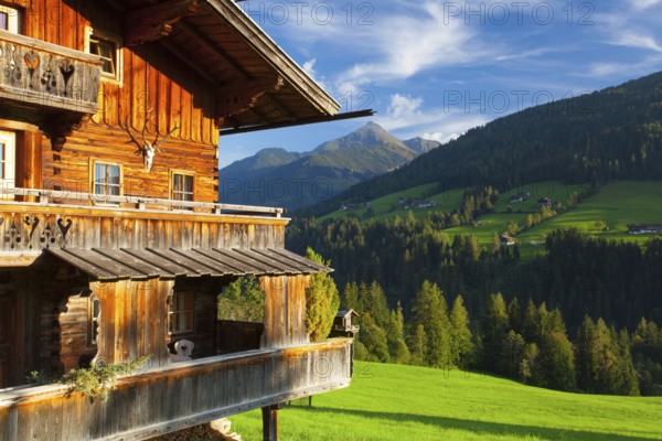 The alpine village of Alpbach and the Alpbachtal (Alpbach valley), Austria, Europe