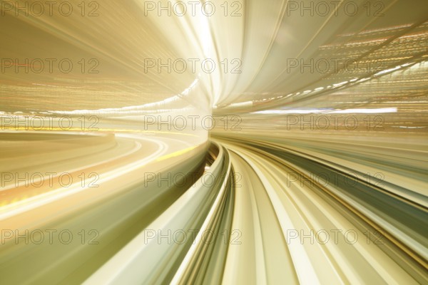 Yurikamome (Tokyo waterfront new traffic coastal line). Shooting Location: Tokyo metropolitan area