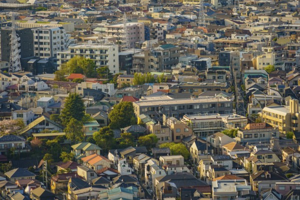Densely populated residential area. Shooting Location: Setagaya Ward, Tokyo
