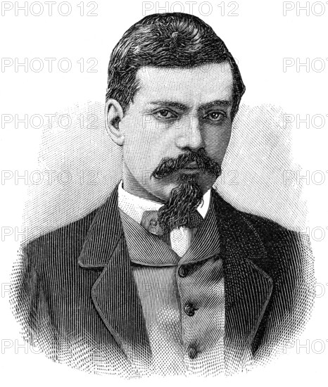 Giovanni Virginio Schiaparelli, 1835 - 1910, an Italian astronomer and science historian, Giovanni Virginio Schiaparelli, 1835 - 1910, ein italienischer Astronom