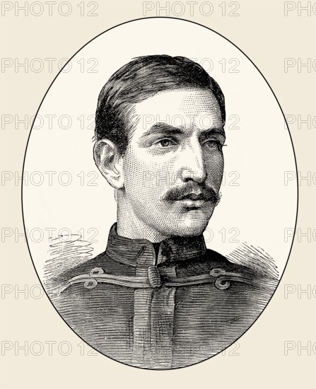 Major W. M. Laurence, Cape Mounted Rifleman, South African forces, 19th century, From British Battles on Land and Sea, by James Grant