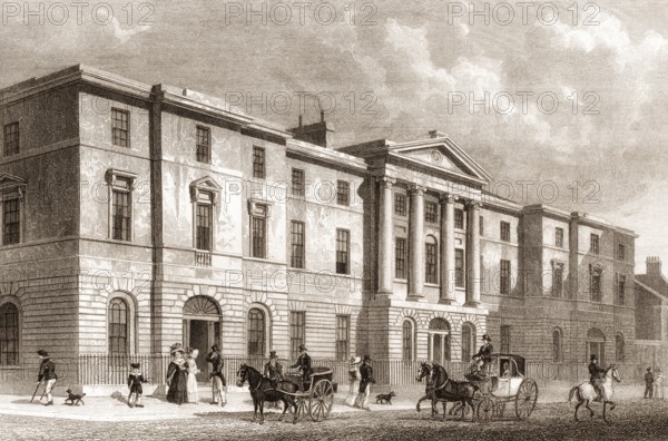 Assembly Rooms, George Street, Edinburgh, Scotland, 19th century, from Modern Athens by Th. H. Shepherd