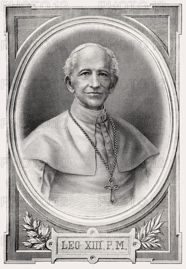 Leo XIII, was Pope from 1878, 1903