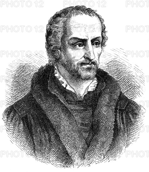 Philipp Melanchthon or Philipp Schwartzerdt, 1497 - 1560, a German philologist, philosopher, humanist, theologian and reformer