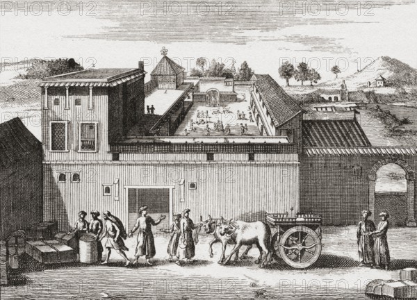 Trading post established by British East India Company at Surat, Gujarat, India, Asia