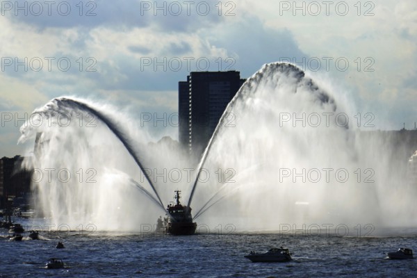 Ship parade in Hamburg