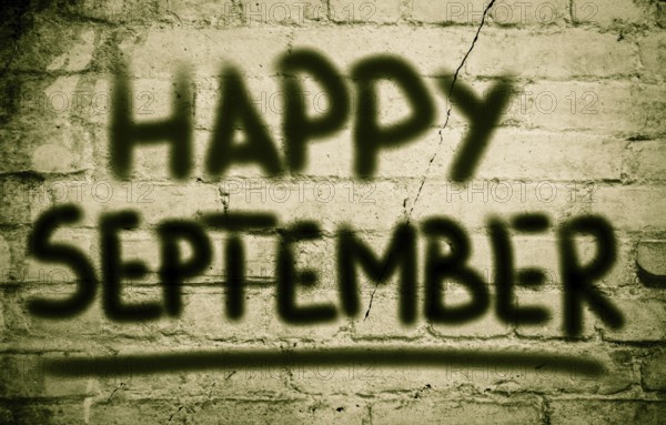Happy September Concept
