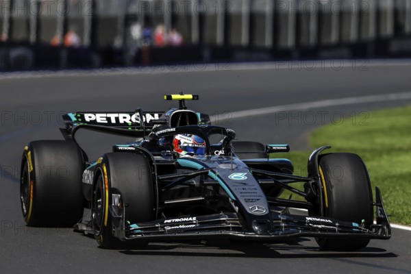 MELBOURNE, AUSTRALIA - MARCH 14: Andrea Kimi Antonelli of Italy drives the Mercedes AMG Petronas F1 Team W16 during first practice in the Australian Formula 1 Grand Prix at Albert Park in Melbourne, Australia, Oceania