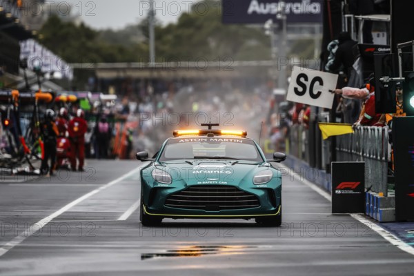 Aston Martin safety car at the 2025 Australian Grand Prix at Albert Park in Melbourne, Australia, Oceania