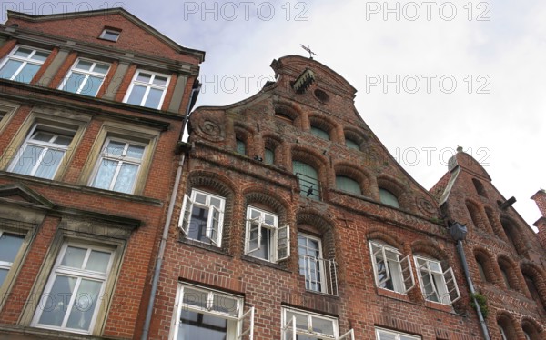 The Hanseatic city of Lüneburg, made rich by its salt, blends brick Gothic with brick Renaissance. The churches in particular are classics of pure North German brick Gothic. Unique are the countless gabled houses with charmingly crooked brick gables from the great Gothic and Renaissance periods., shot in September, 2015