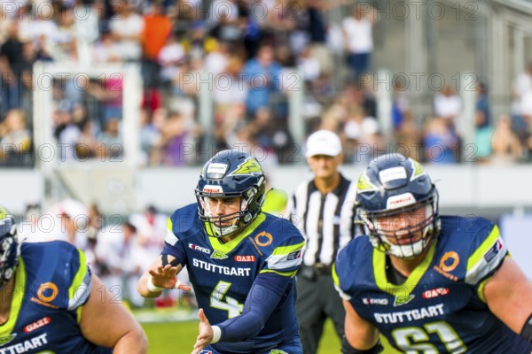 European League of Football, ELF/ Game : Helvetic Guards at Stuttgart Surge on 03. Sept. 2023 ,in the Gazi Stadium , Stuttgart , Germanythe Tivoli Stadium , Innsbruck , Austria, Europe
