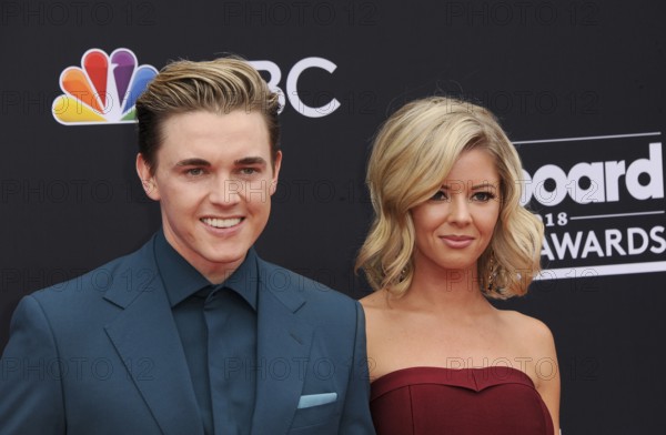 Katie Peterson and Jesse McCartney at the 2018 Billboard Music Awards held at the MGM Grand Garden Arena in Las Vegas, USA on May 20, 2018