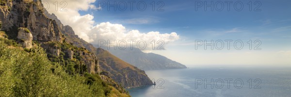 Amalfi Coast, Mediterranean Sea, Italy. Website Banner