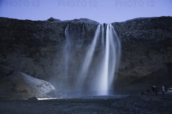 Seljalandsfoss of the waterfall Iceland. Shooting Location: Iceland, Reykjavik