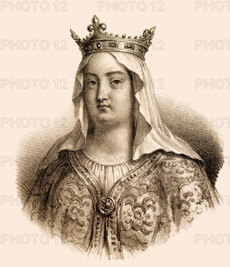 Fredegund, Fredegunda, Fredegunde, Fredegundis, Frédégonde, c. 545-597, the Queen consort of Chilperic I, the Merovingian Frankish king of Soissons