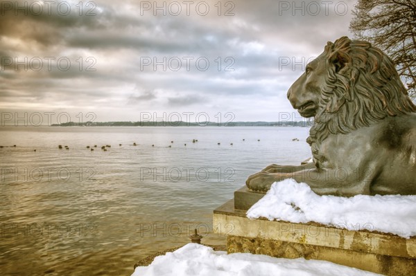 An image of the lions at Tutzing Bavaria Germany