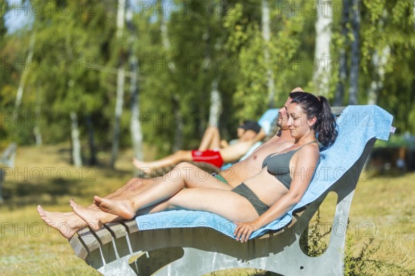 Bad Sonnenland - holiday park with campsite, Sonnenbad, Moritzburg, Saxony, Germany, Europe