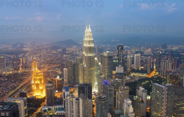 Kuala Lumpur skyline at night