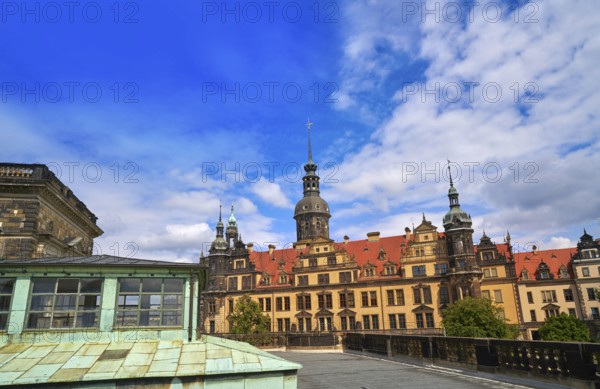 Residenzschloss near Zwinger in Dresden Germany