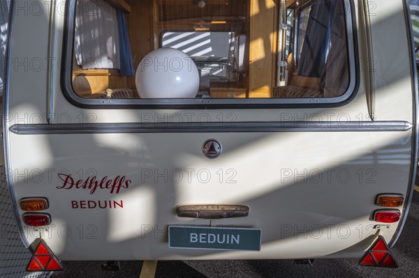 Dethleffs Beduin caravan from 1961, interior view, Erwin Hymer Museum, caravan, Bad forest lake, Upper Swabia, Baden-Württemberg, Germany, Europe