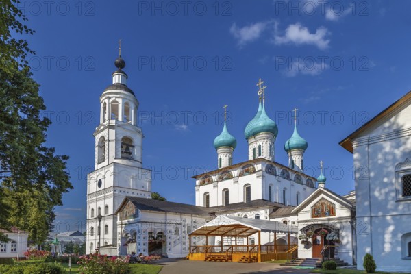Cathedral of the Entry of the Theotokos into the Temple of Jerusalem in Tolga Monastery about Yaroslavl, Russia, Europe