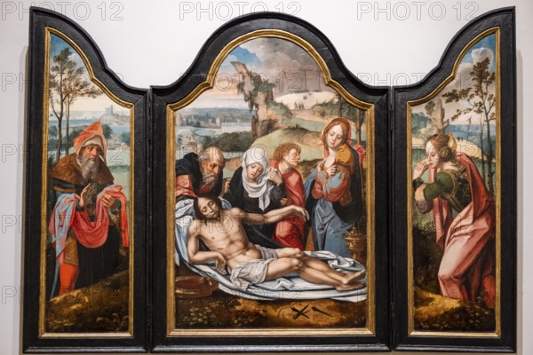 Pieter Coecke, Lamentation over the Dead Christ, Museo de Bellas Artes, Bilbao, Spain, Europe