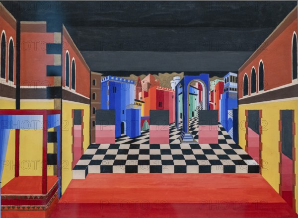 Stage scenery design, Sascha Wiederhold, New National Gallery, Berlin, Federal Republic of Germany
