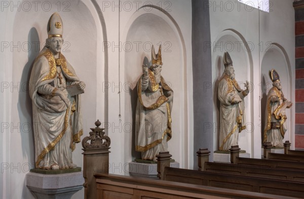 Brauweiler near Pulheim, St Nicholas Abbey Church, bishops in the south aisle