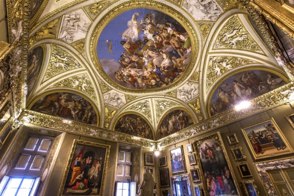 FLORENCE, ITALY, OCTOBER 28, 2015 : interiors and architectural details of Palazzo Pitti, october 28, 2015 in Florence, Italy, Europe