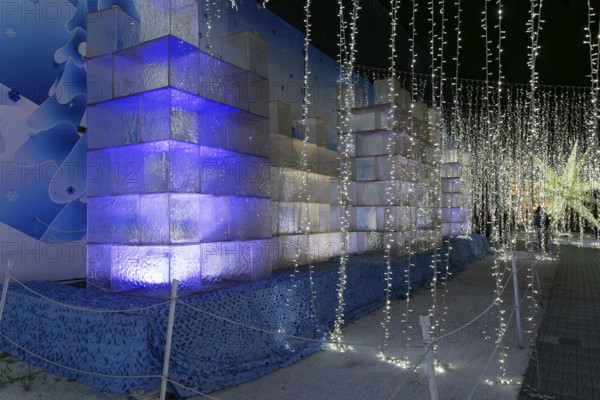 Illumi light show event, 25 million lights, winter wonderland, Laval, Province of Quebec, Canada, North America