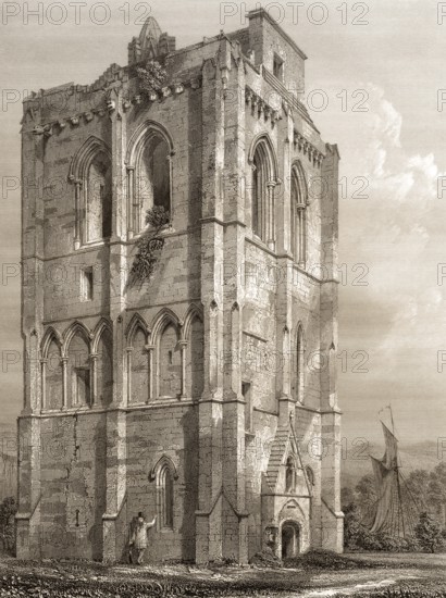 Cambuskenneth Abbey, a ruined Augustinian monastery, near Stirling, Scotland, United Kingdom, Europe