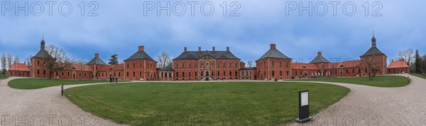 Bothmer Castle, panoramic photo, Klütz, Mecklenburg-Western Pomerania, Germany, Europe