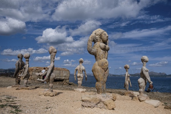 The Desire, sculpture by Joan Bennàssar, Can Picafort, municipality of Santa Margalida, Mallorca, Spain, Europe