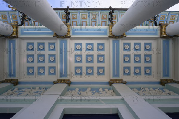 Ceiling, terrace, Otto Wagner Villa, Ernst Fuchs Museum, Vienna, Austria, Europe