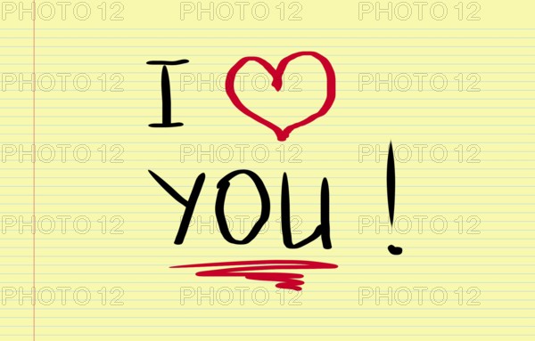 I love You Concept