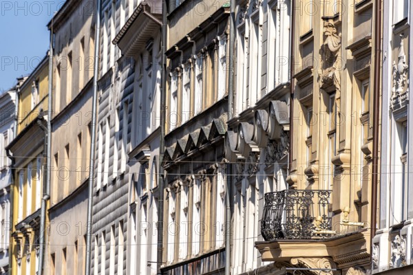 Old town of Krakow with historic buildings in Poland