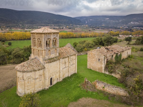 Hermitage of San Pedro de Tejada, Romanesque hermitage, Puente-Arenas, the Merindad de Valdivielso, Burgos, Spain, Europe