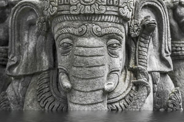 Buddha elephant in the park