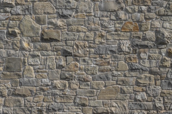 Pattern colorful of modern style design decorative. Real stone wall surface with cement. It can be used as texture or background