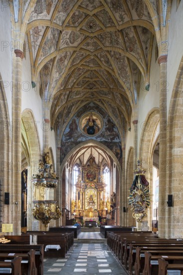 Maria Saal, Provost and Pilgrimage Church of the Assumption of the Virgin Mary, view to the east