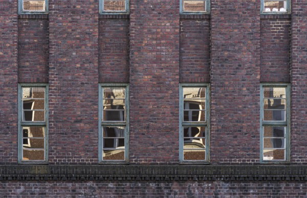 House facade window reflection