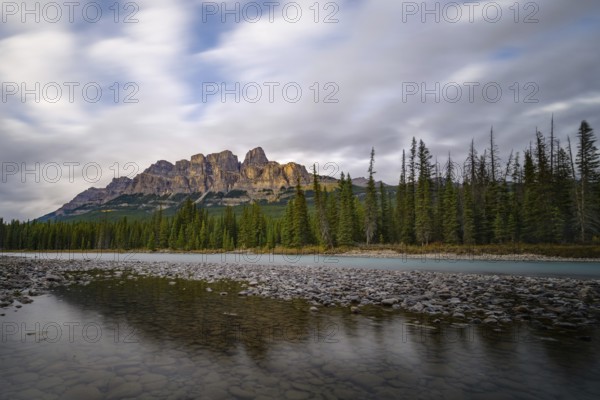 Beautifull sunset under Castle Mountain