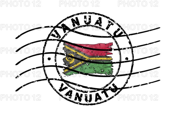 Vanuatu Passport Stamp Flag Travel Document Symbol