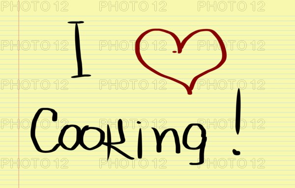 I Love Cooking Concept