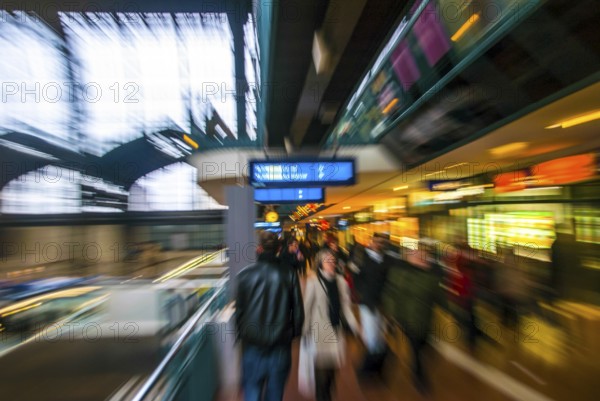 People at Hamburg Central Station